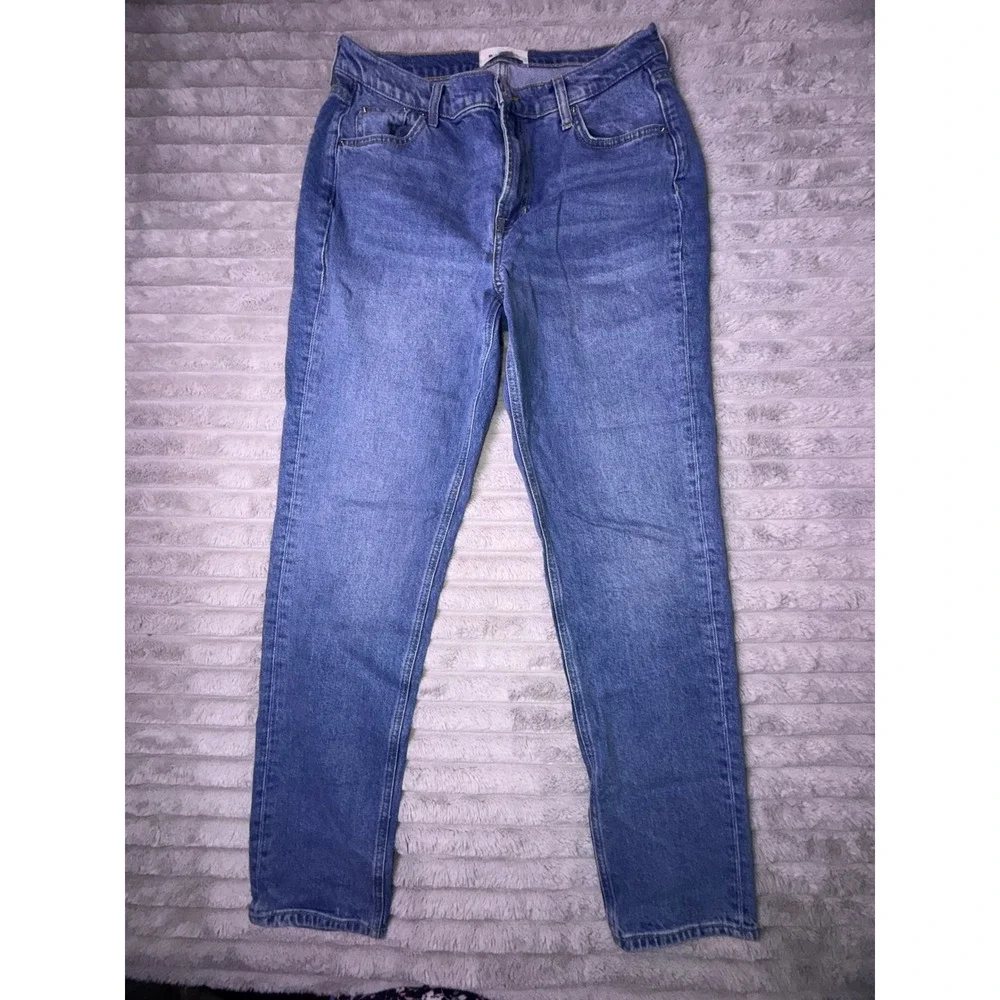 Boden Women's 10L Girlfriend Jeans Blue‎ High Rise Denim Loose Fit Medium Wash